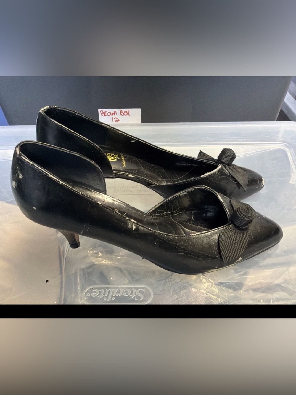 Wild Card By Mervyn’s Women’s Classic Pump Heel Shoes Black Leather Size 8 M US